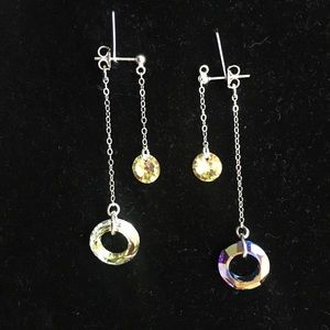 Sterling silver handmade drop earrings